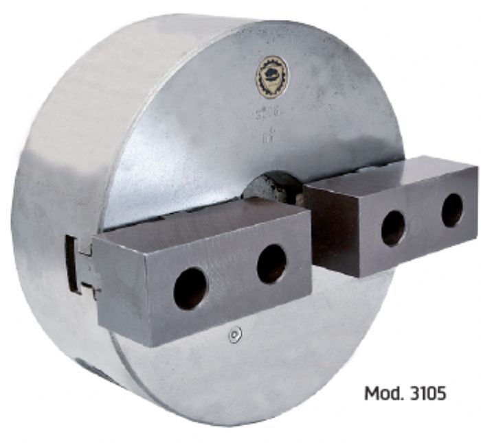 CHUCK UNIVERSAL DE 2 MORDAZAS BLANDAS CUERPO DE FUNDICION BISON